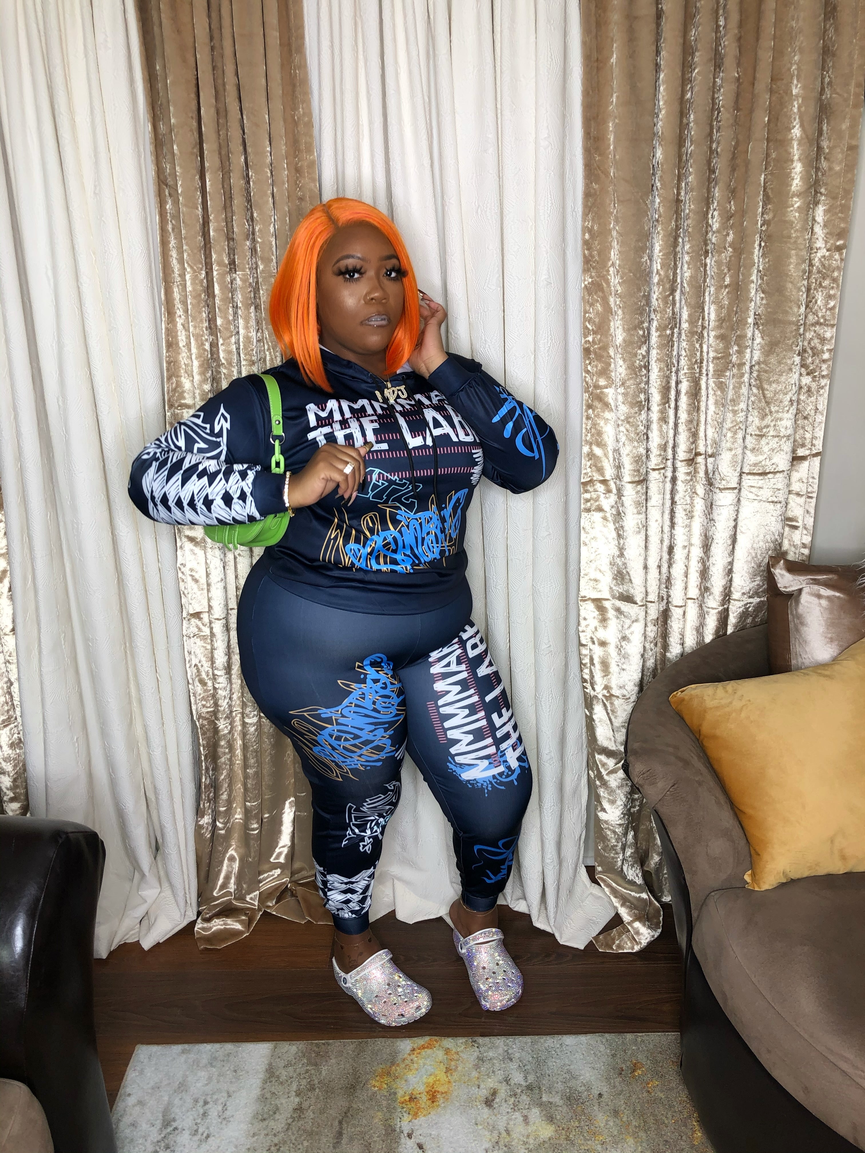 Mmh Whatever Hoodie 2 Piece Set