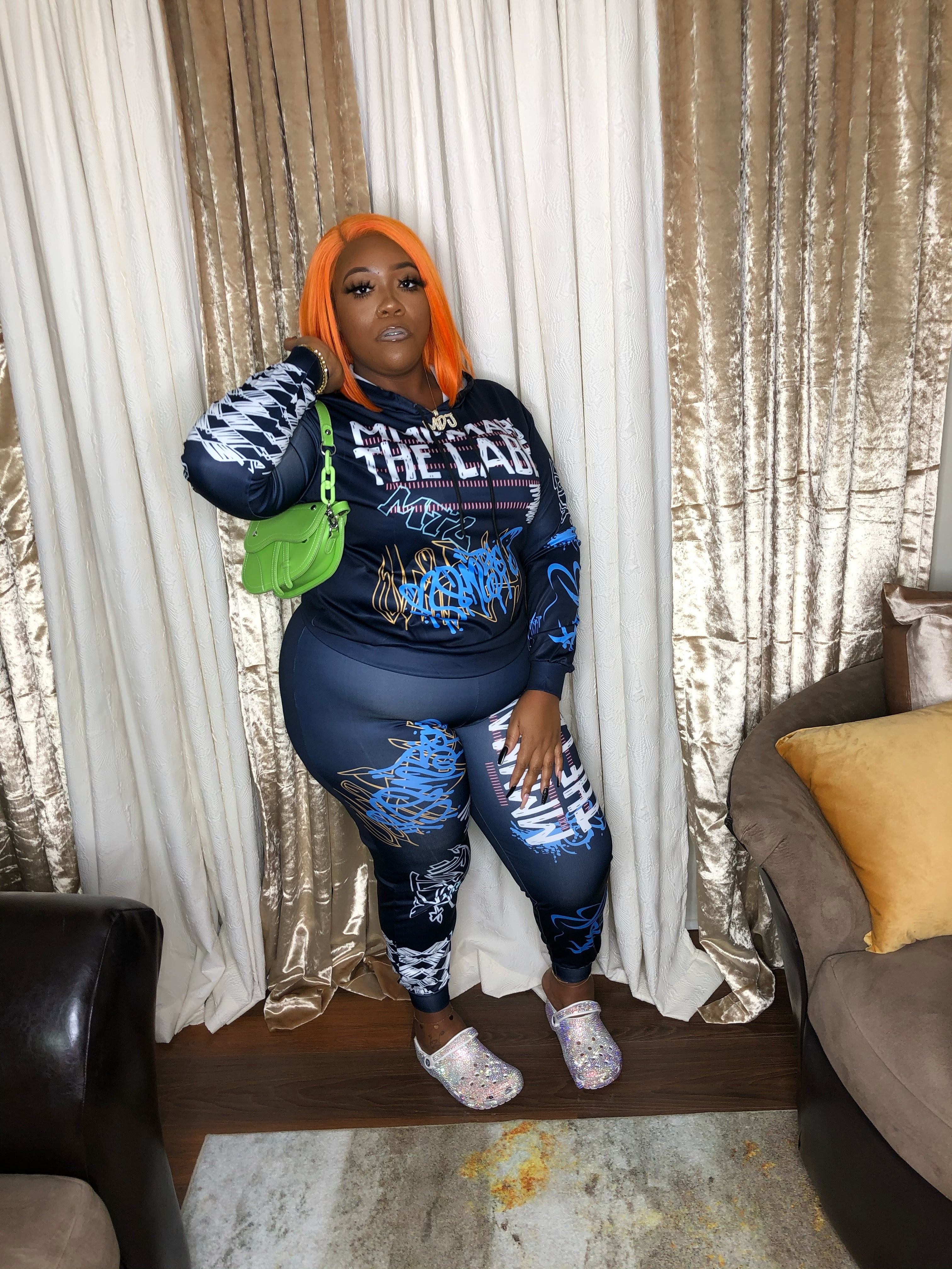 Mmh Whatever Hoodie 2 Piece Set