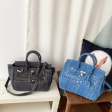 Something Like Ah Birkin X Denim Bag