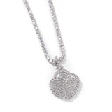 Ice Box Heart Locket Necklace